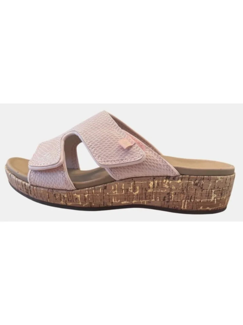 Waco Camille Pale Blush Size 8 Spenco Slip On Sandal NWB